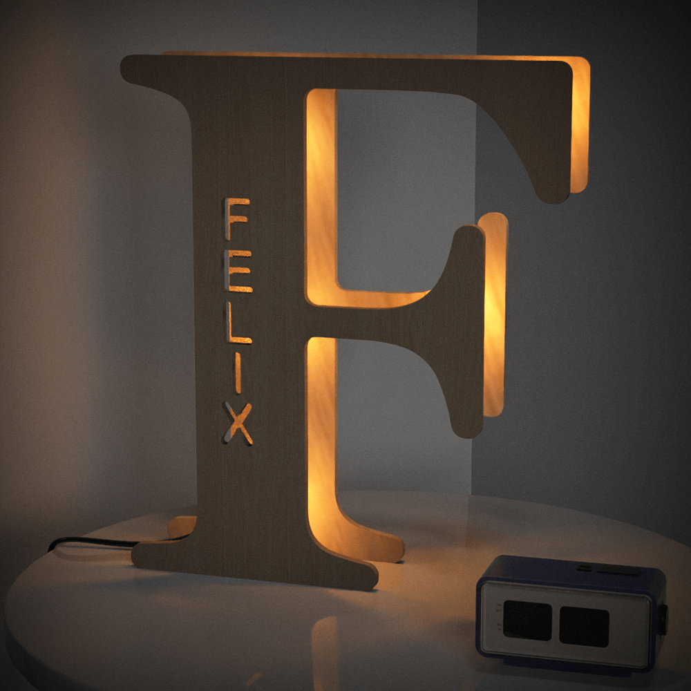 Wooden Letter Night Light