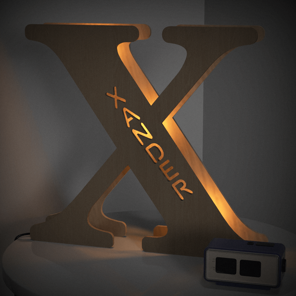 Wooden Letter Night Light