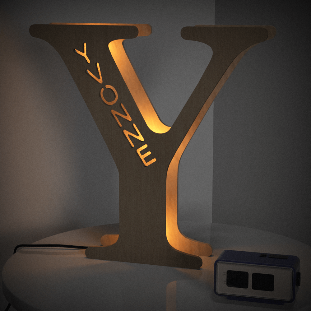 Wooden Letter Night Light