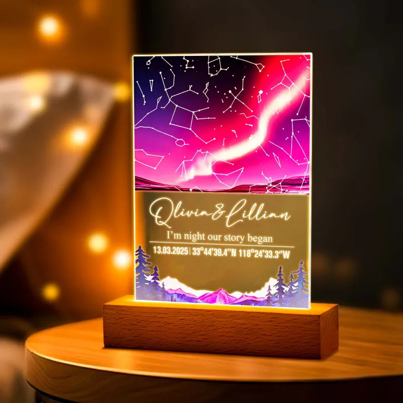 Personalized Star Map Night Light
