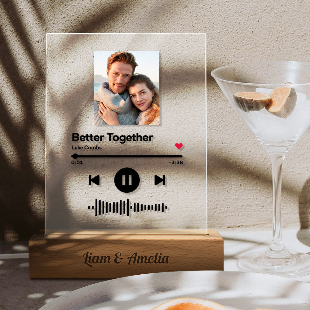 Scannable Song Wooden Night Light