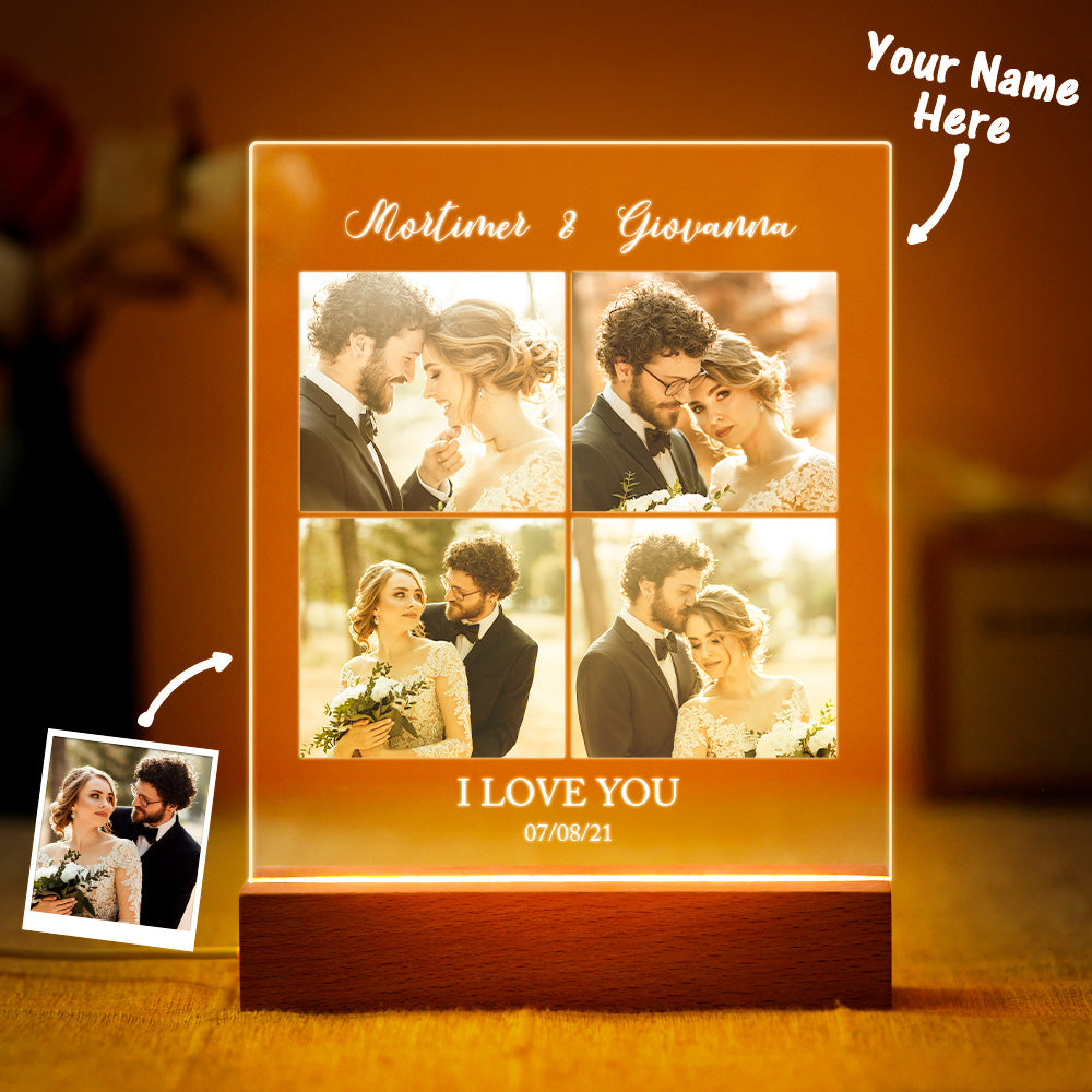 I Love You Photo Night Light