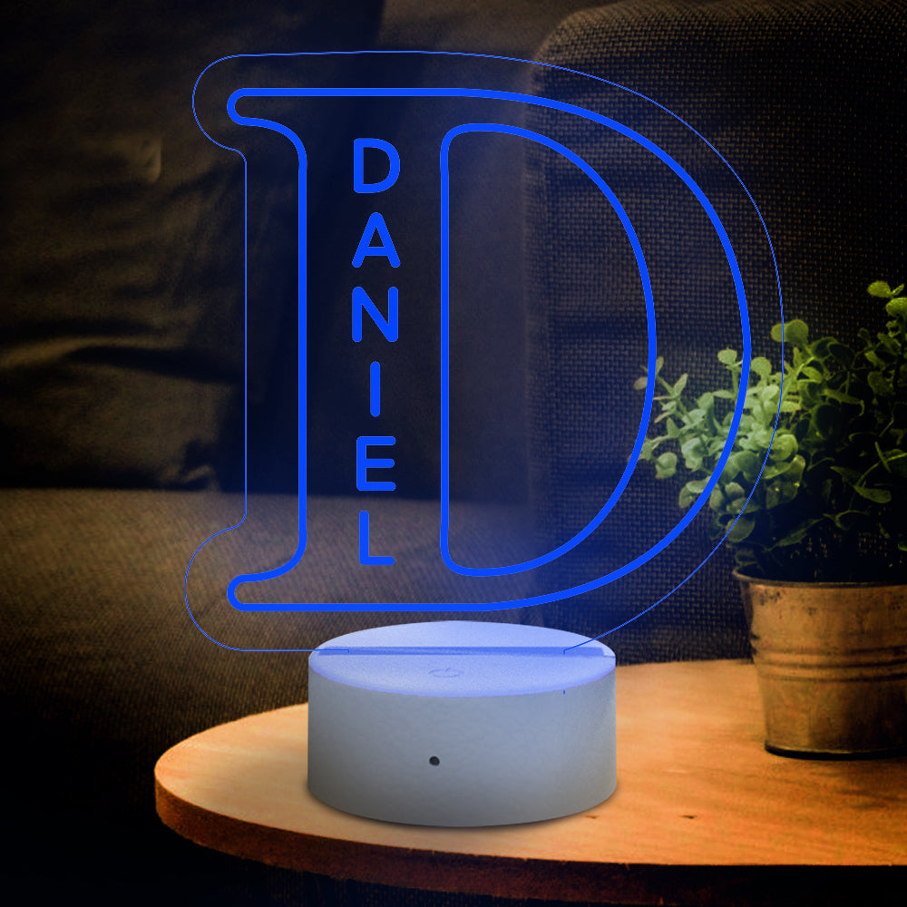 Letter Name Night Light