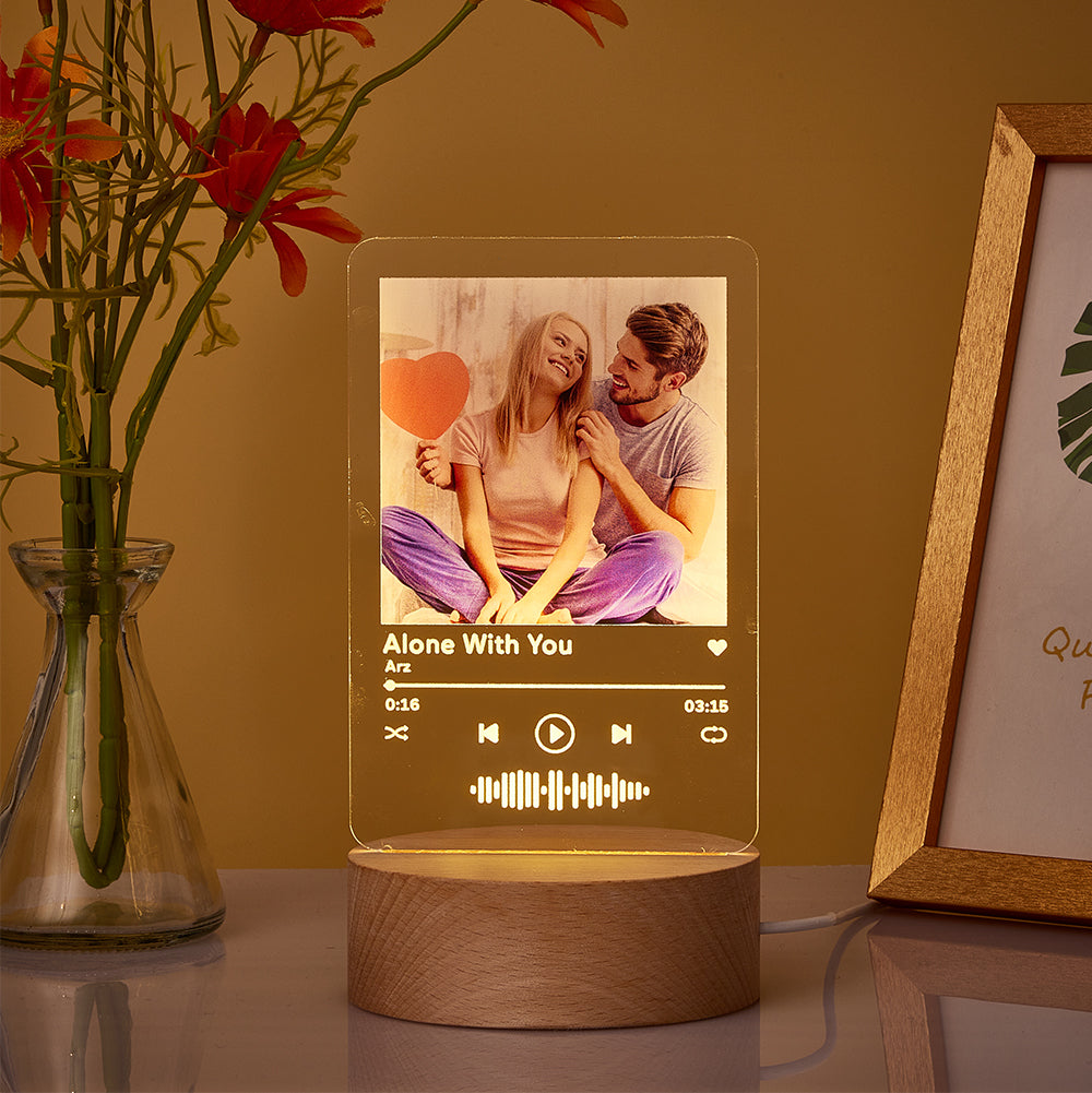 Scannable Album Code Night Light