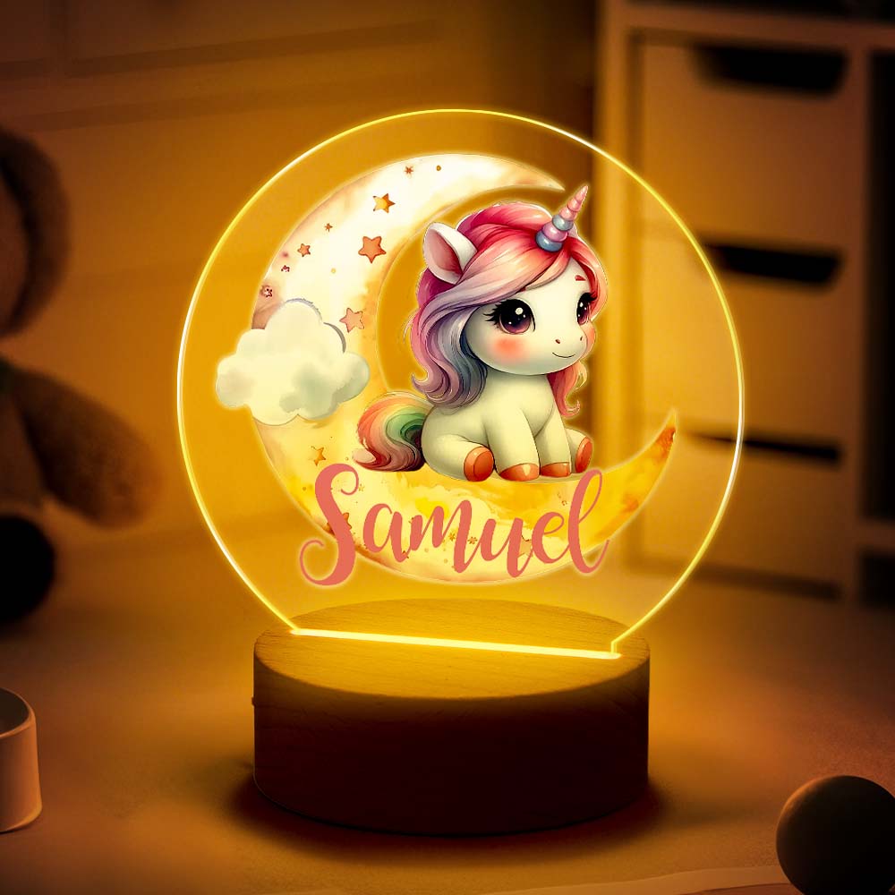Unicorn Moon Night Light