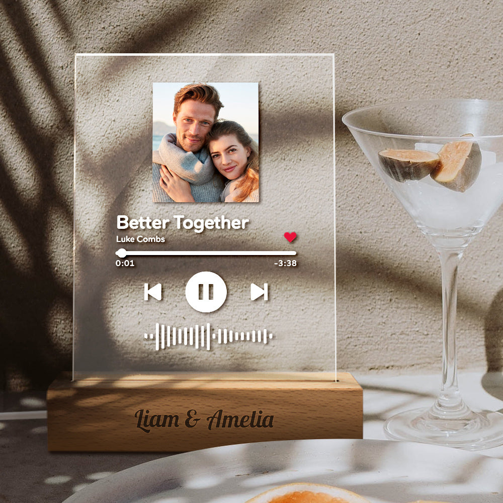 Scannable Song Wooden Night Light