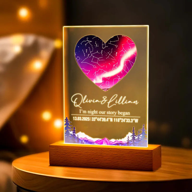 Personalized Star Map Night Light