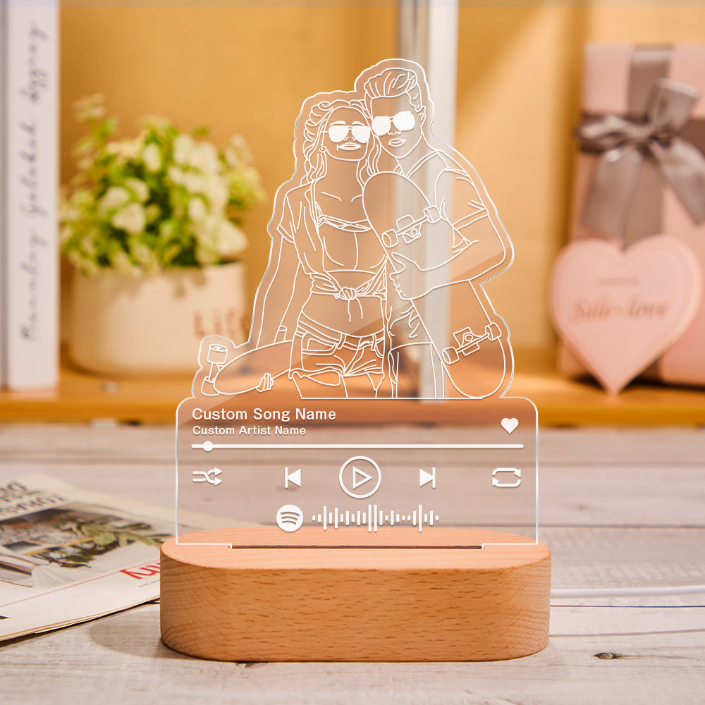 Music Portrait Night Light