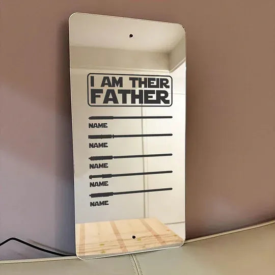 Father Lightsaber Mirror Lamp