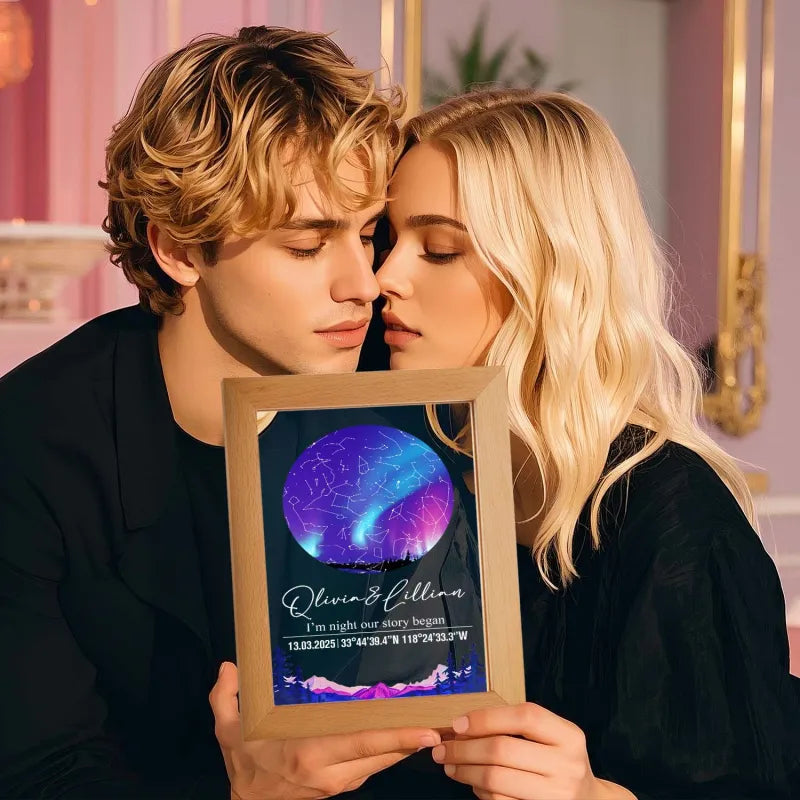Personalized Star Map Night Light