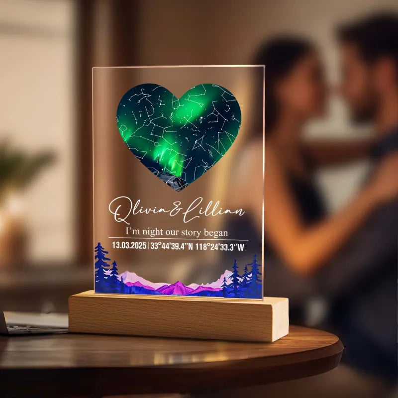 Personalized Star Map Night Light