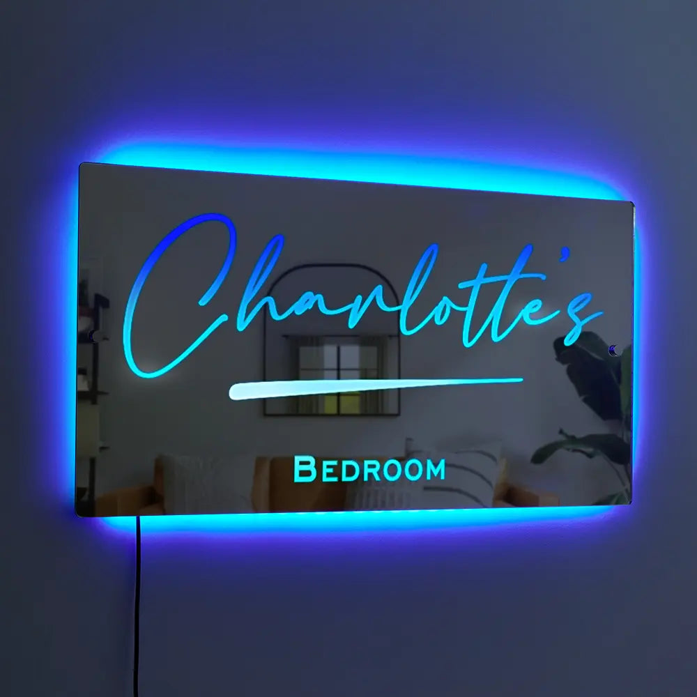 Personalized Name Mirror Light