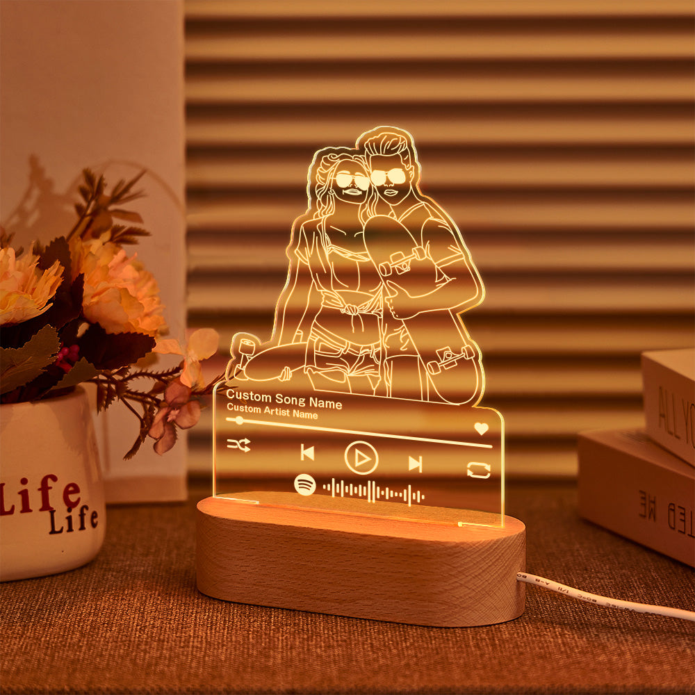 Music Portrait Night Light