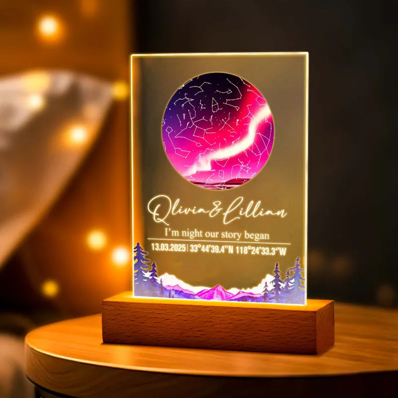 Personalized Star Map Night Light