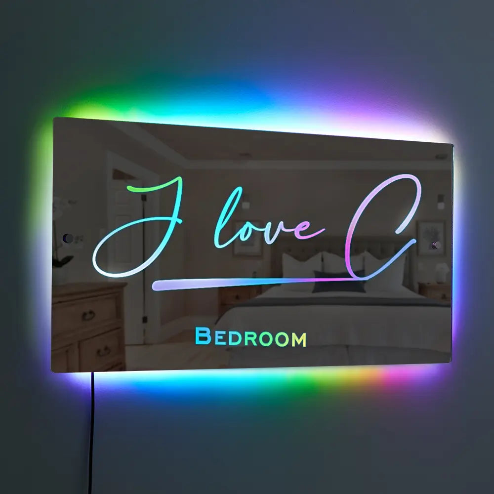 Personalized Name Mirror Light