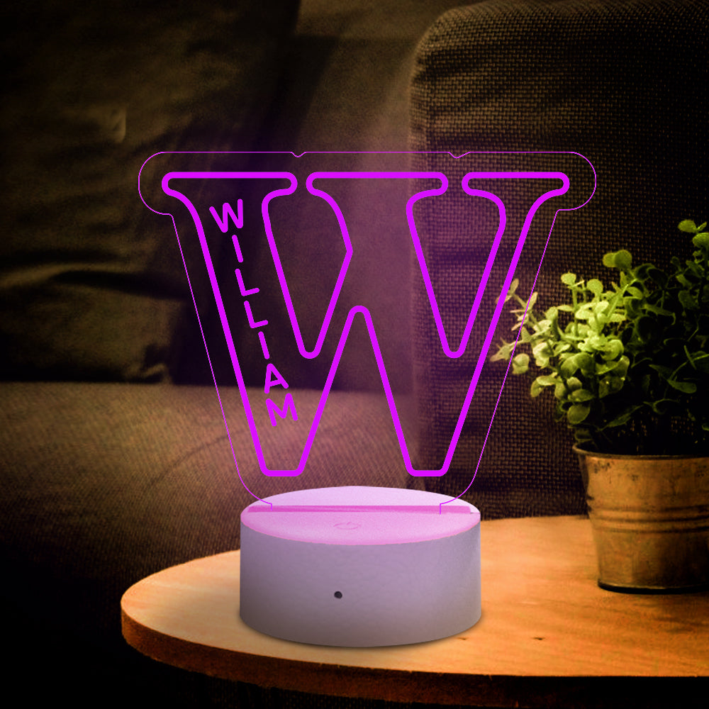 Letter Name Night Light