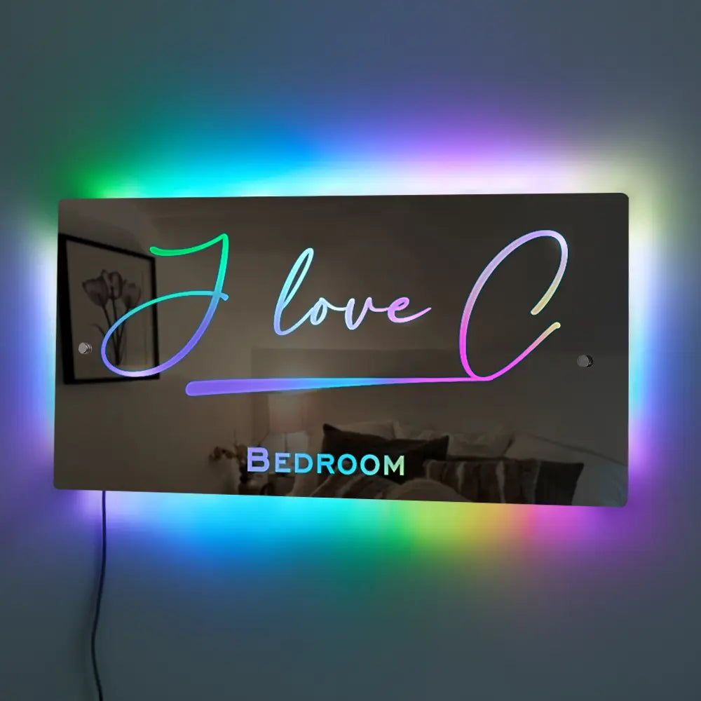 Personalized Name Mirror Light