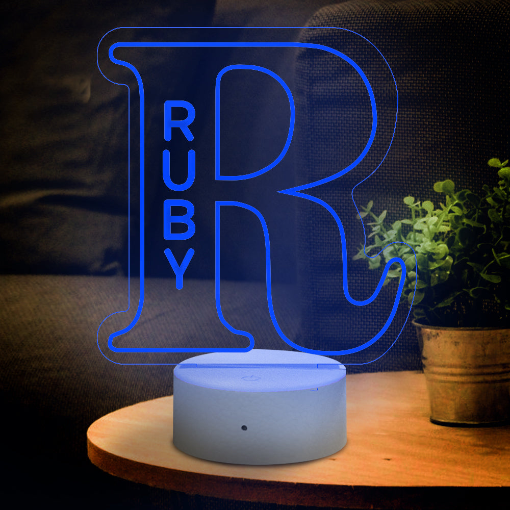 Letter Name Night Light